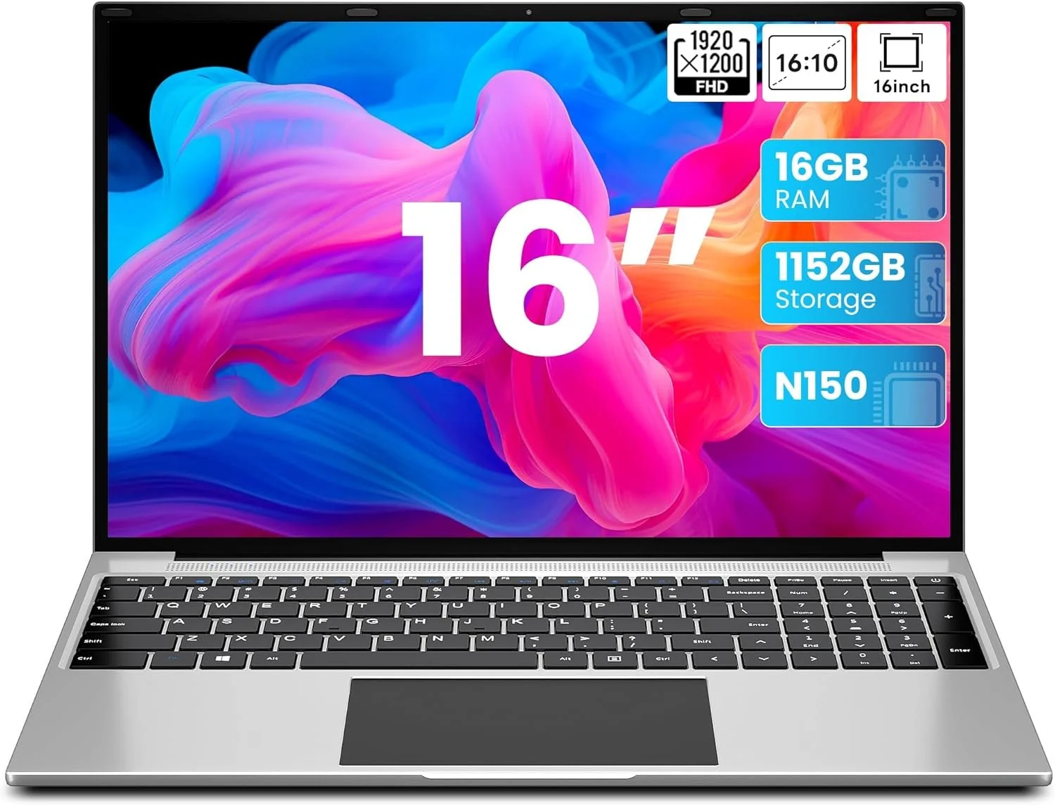 Ноутбук 16" Jumper EZbook S7 Max Intel N150 RAM 16GB eMMC 128GB + SSD 1TB Windows 11 (UKR), фото №1