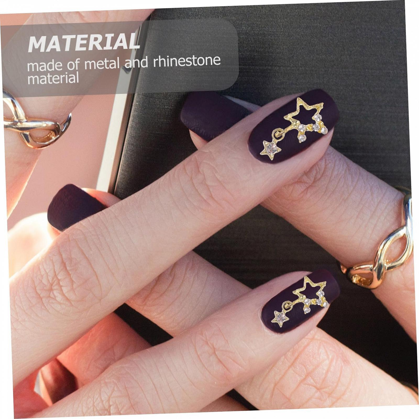 Подвеска для ногтей Звезда FOMIYES 3D, фото №7