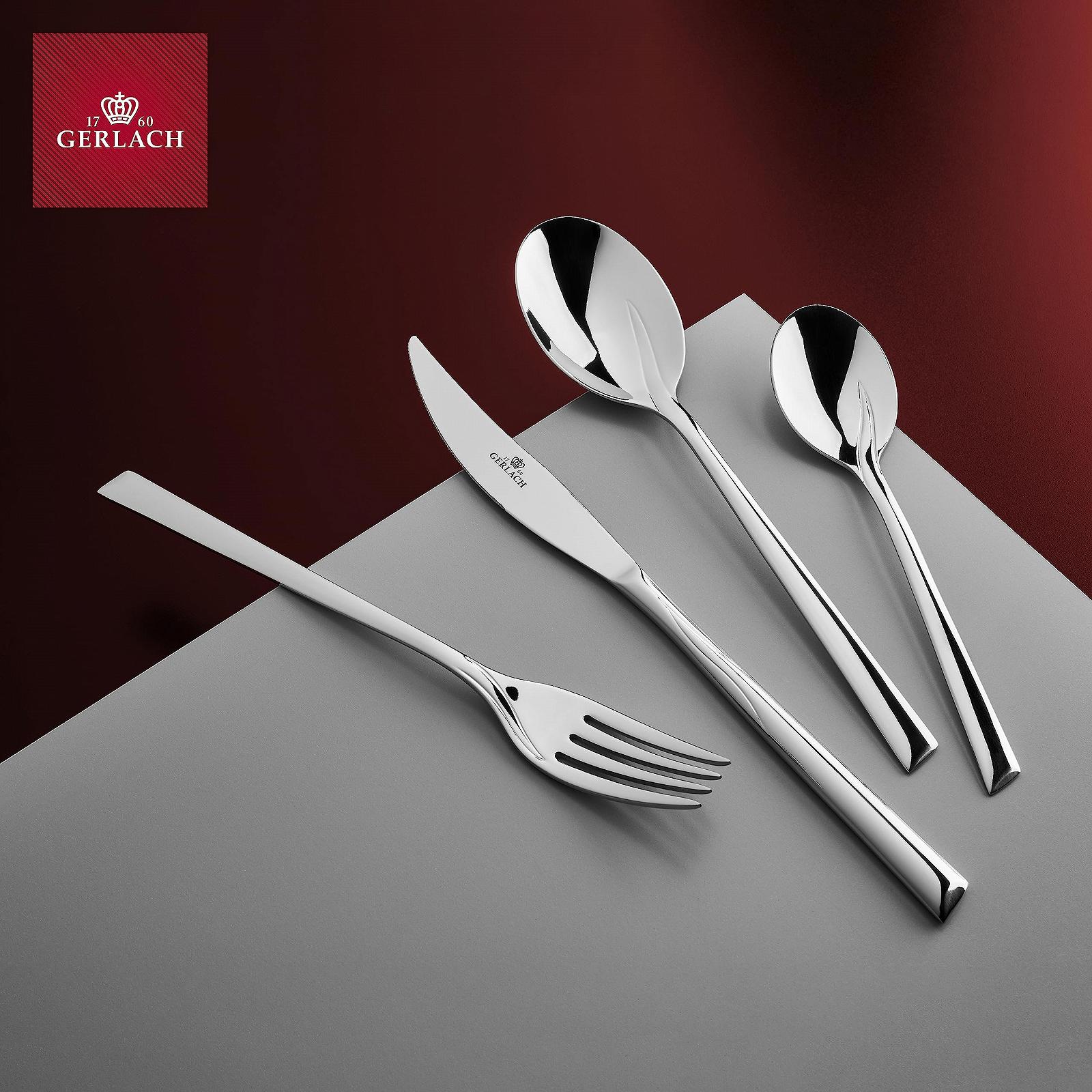 Набір столових приборів Gerlach Flames на 12 персон, можна мити в посудомийній машині, фото №6 Набір столових приборів Gerlach Flames на 12 персон, можна мити в посудомийній машині, фото №6
