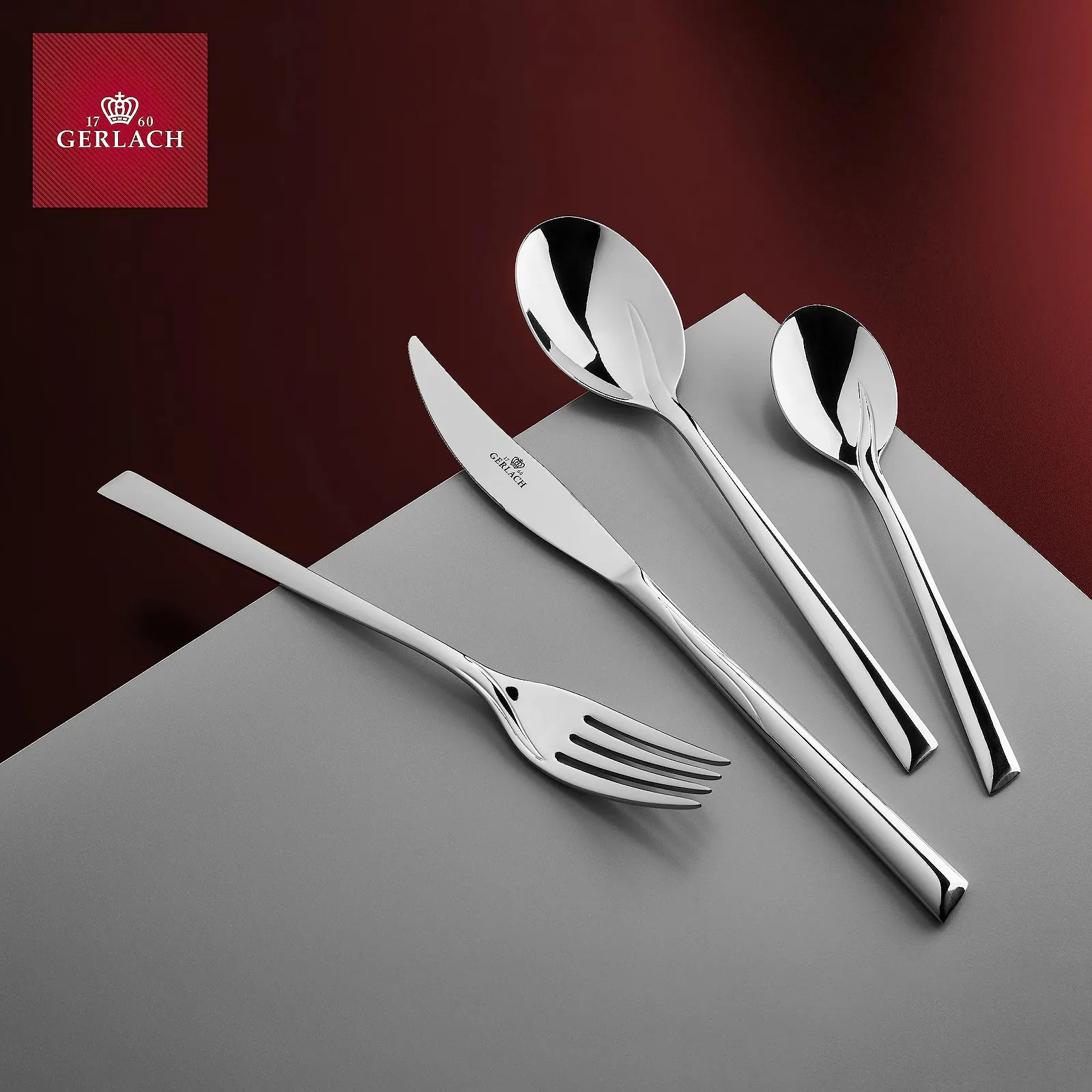 Набір столових приборів Gerlach Flames на 12 персон, можна мити в посудомийній машині, фото №6 Набір столових приборів Gerlach Flames на 12 персон, можна мити в посудомийній машині, фото №6