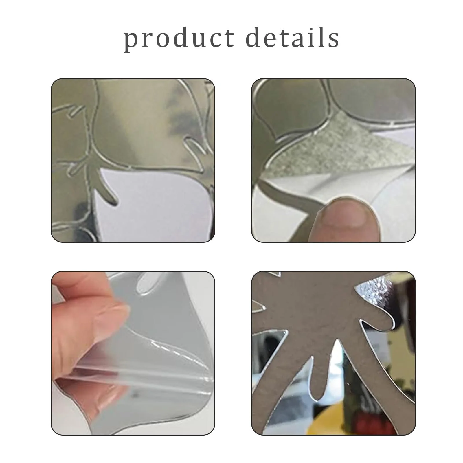 Наклейка на стіну Cherry Blossom 3D Acrylic Mirror Tile Decals, фото №3