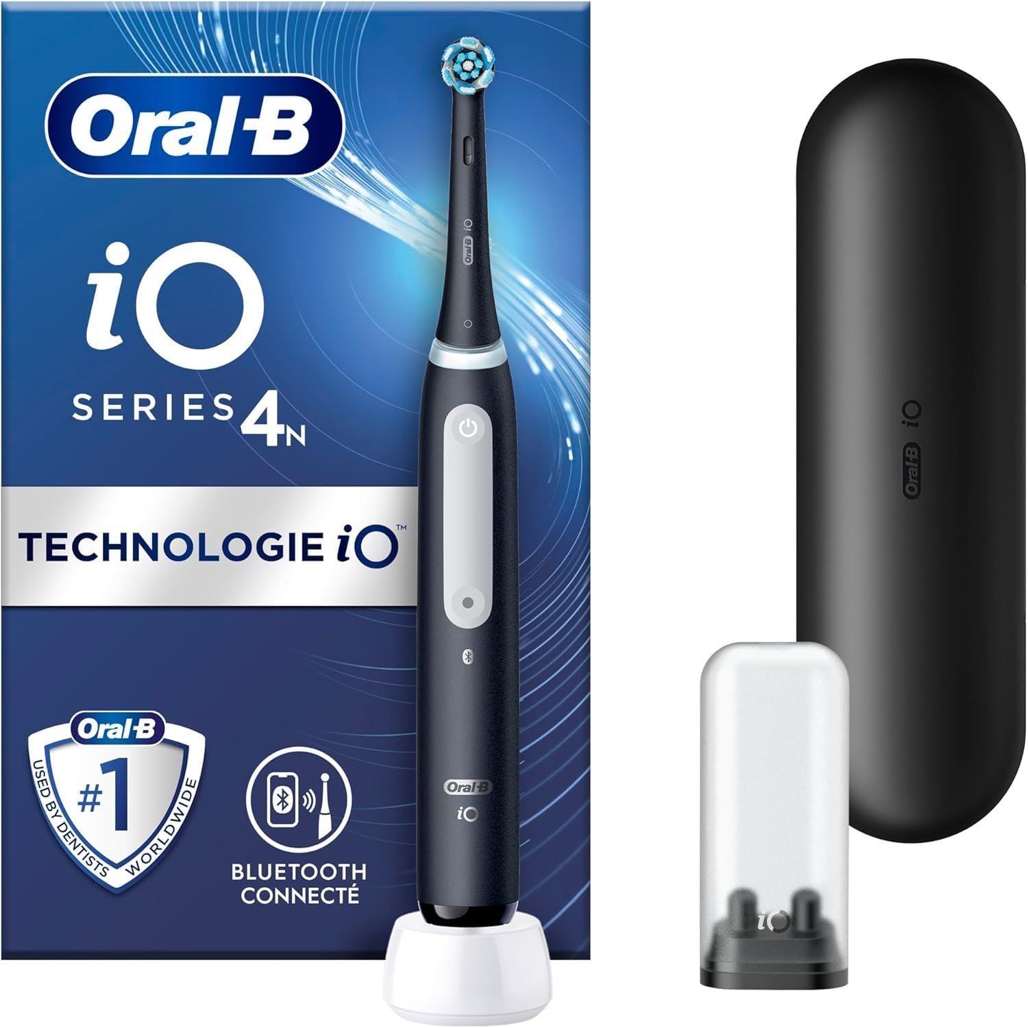 Електрична зубна щітка Oral-B iO 4N Black Bluetooth, фото №1