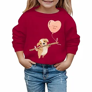 Джемпер для мальчиков 164 - Модный и интересный худи для детей с принтом щенка, осень-зима, ко Дню Святого Валентина - Фото 1