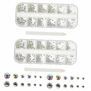 Набір страз для нігтів MERRYHAPY Плоскі Саморобні - Фото 1