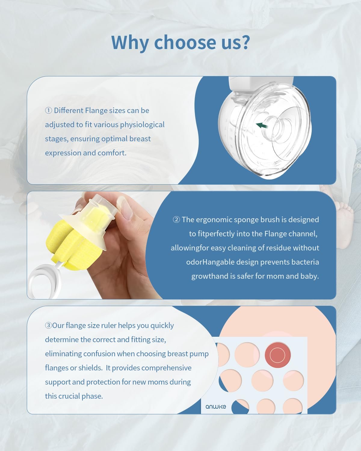 Вставка для фланца 10 шт. 13/15/17/19/21 мм, аксессуары для электрических молокоотсосов, может уменьшить канал 24 мм до других размеров, без BPA, фото №4 Вставка для фланца 10 шт. 13/15/17/19/21 мм, аксессуары для электрических молокоотсосов, может уменьшить канал 24 мм до других размеров, без BPA, фото №4