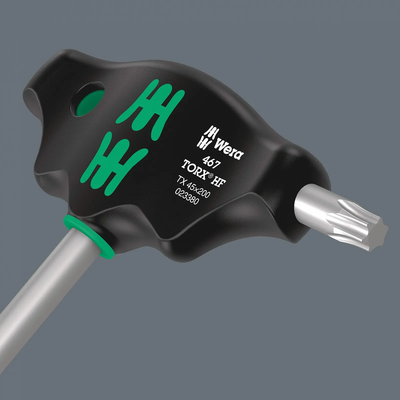 Викрутка з Т-подібною рукояткою Wera 467 (05023380001) Torx HF TX 45 x 200 мм, фото №3