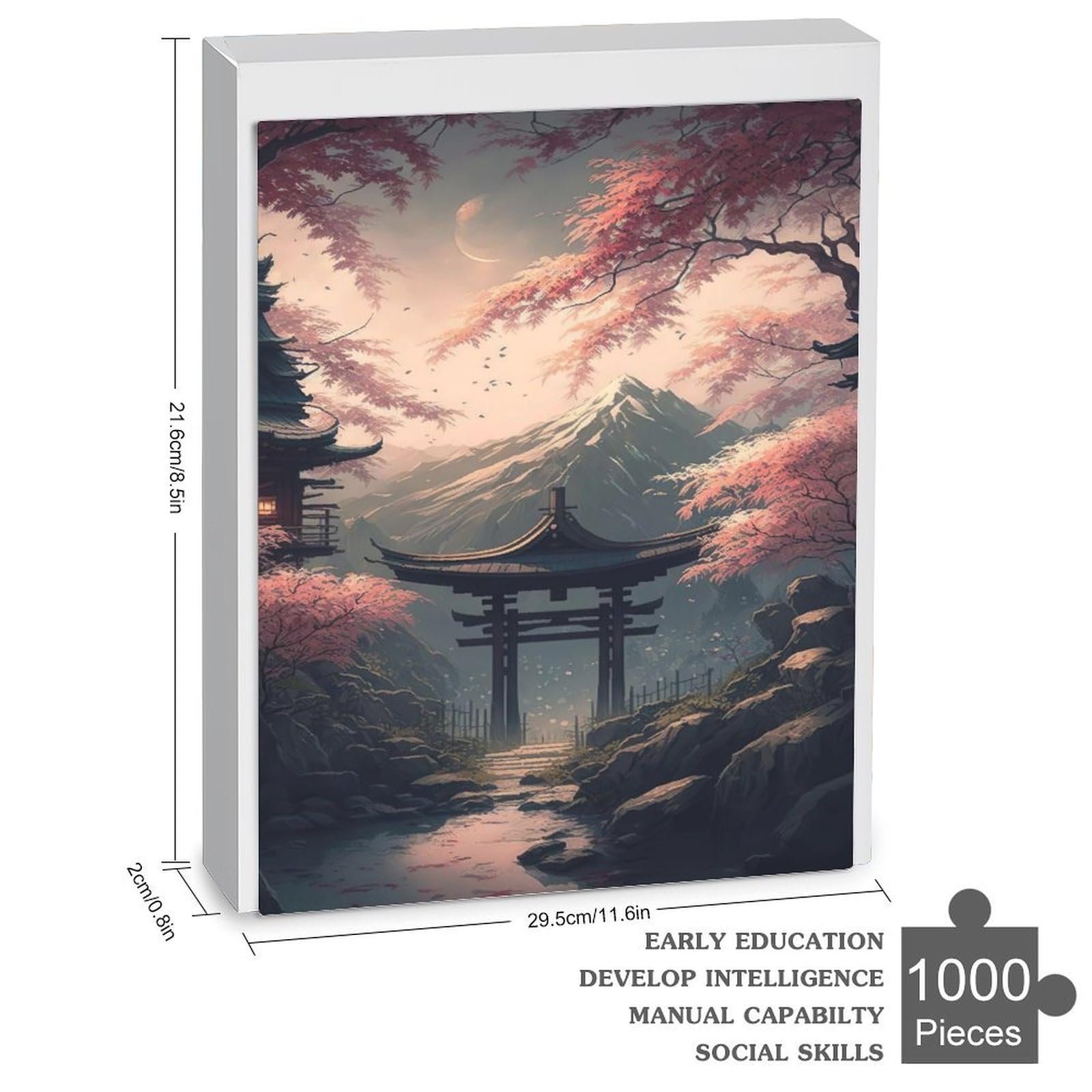 Деревянный пазл Japanese Art Cherry Tree 1000 деталей 78 x 53 см, фото №3