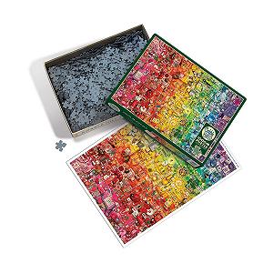 Пазл Cobble Hill Collage Rainbow 3840062 1000 деталей с постером synthetic.ua - Фото 1