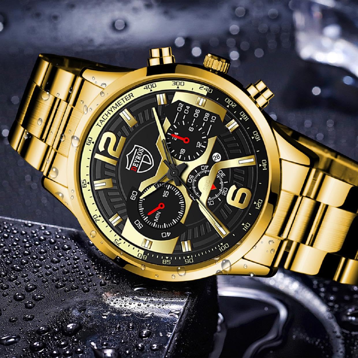 Часы JOATVEE Мужской Хронограф Нержавеющая Сталь Fashion Персонализированный Циферблат Дата Аналоговый Кварцевый Классический Бизнес, фото №3 Часы JOATVEE Мужской Хронограф Нержавеющая Сталь Fashion Персонализированный Циферблат Дата Аналоговый Кварцевый Классический Бизнес, фото №3