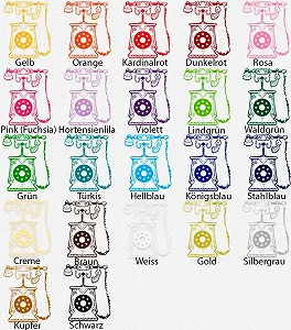 Наклейка на стіну Sunnywall Vintage Retro Antique Telephone 24 x 30 см synthetic.ua - Фото 1