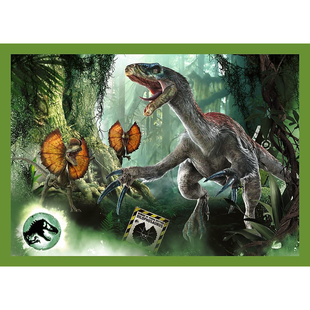Пазл Trefl Jurassic World Dominion Menacing Dinosaurs 4 в 1 (35, 48, 54, 70 элементов), фото №7