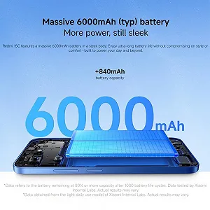 Смартфон XIAOMI Redmi 15C 4G 8GB + 256GB 33W Черный synthetic.ua - Фото 1