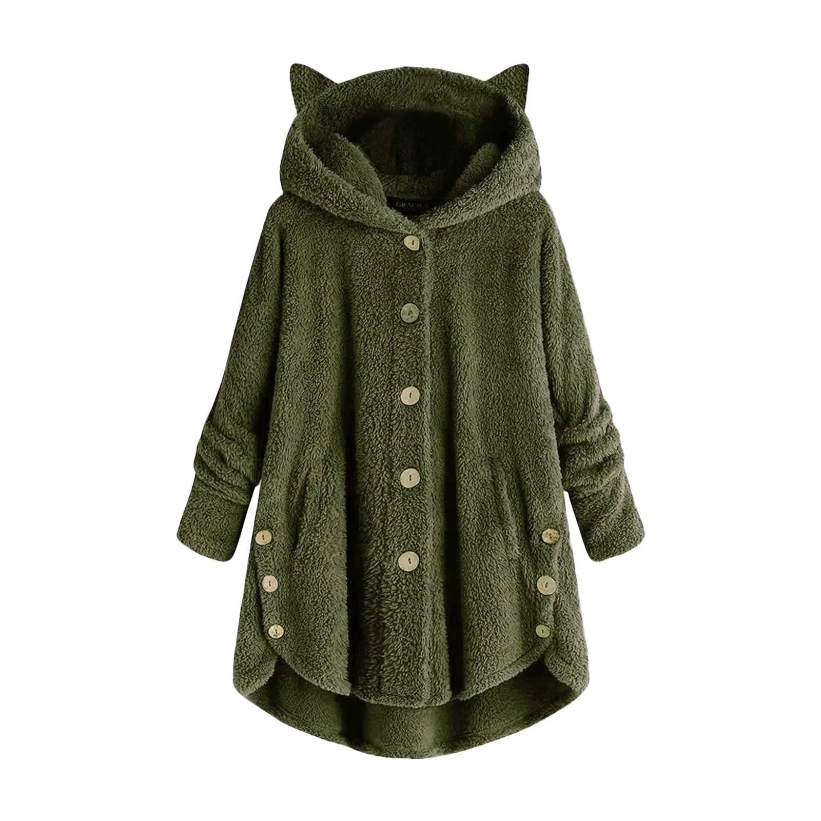 Женское пальто, теплое, искусственное, однотонное, фото №1 Женское пальто, теплое, искусственное, однотонное, фото №1