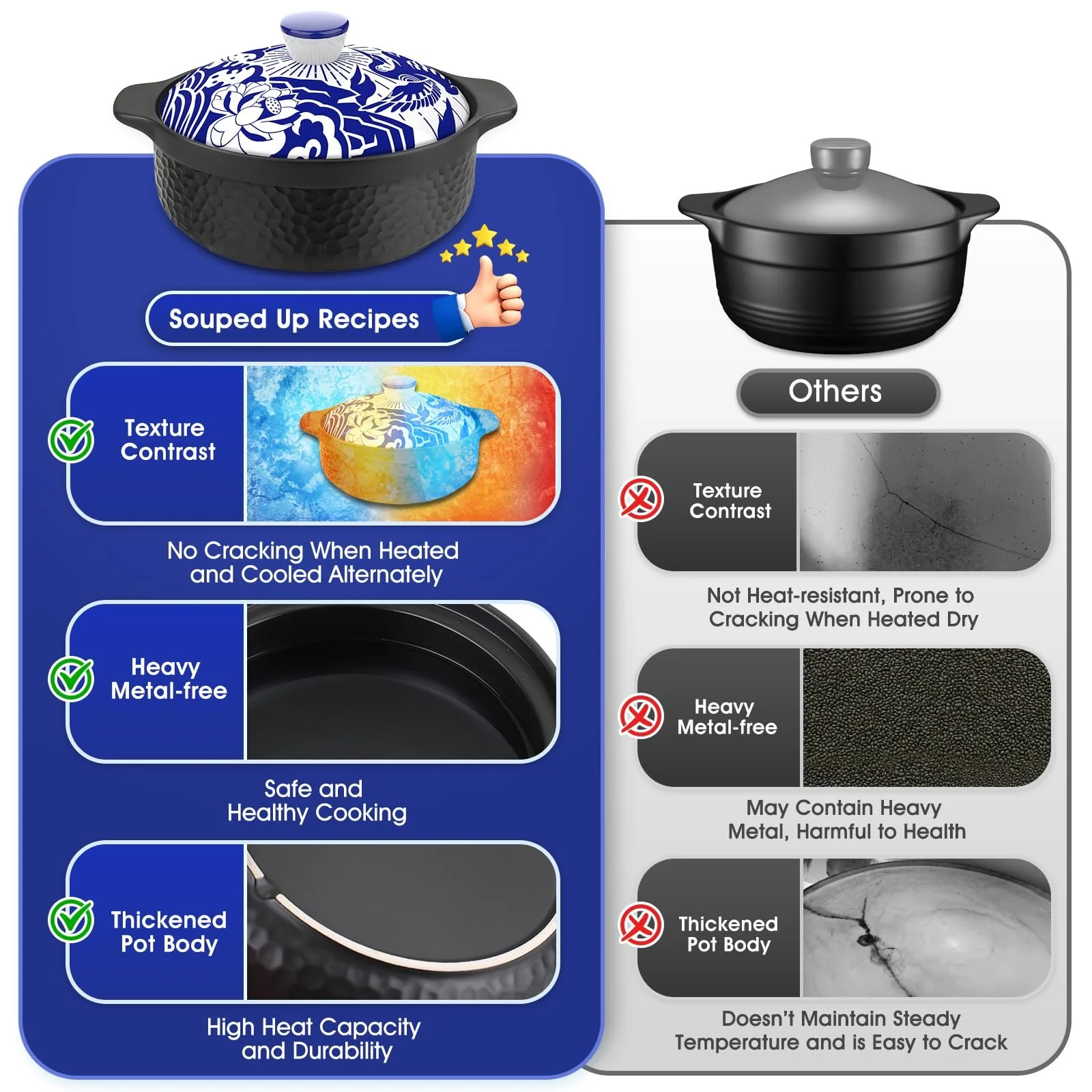 Горшок глиняный 2.2 кварты, фото №6 Горшок глиняный 2.2 кварты, фото №6