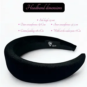 Обруч на голову Maxi Черный synthetic.ua - Фото 1