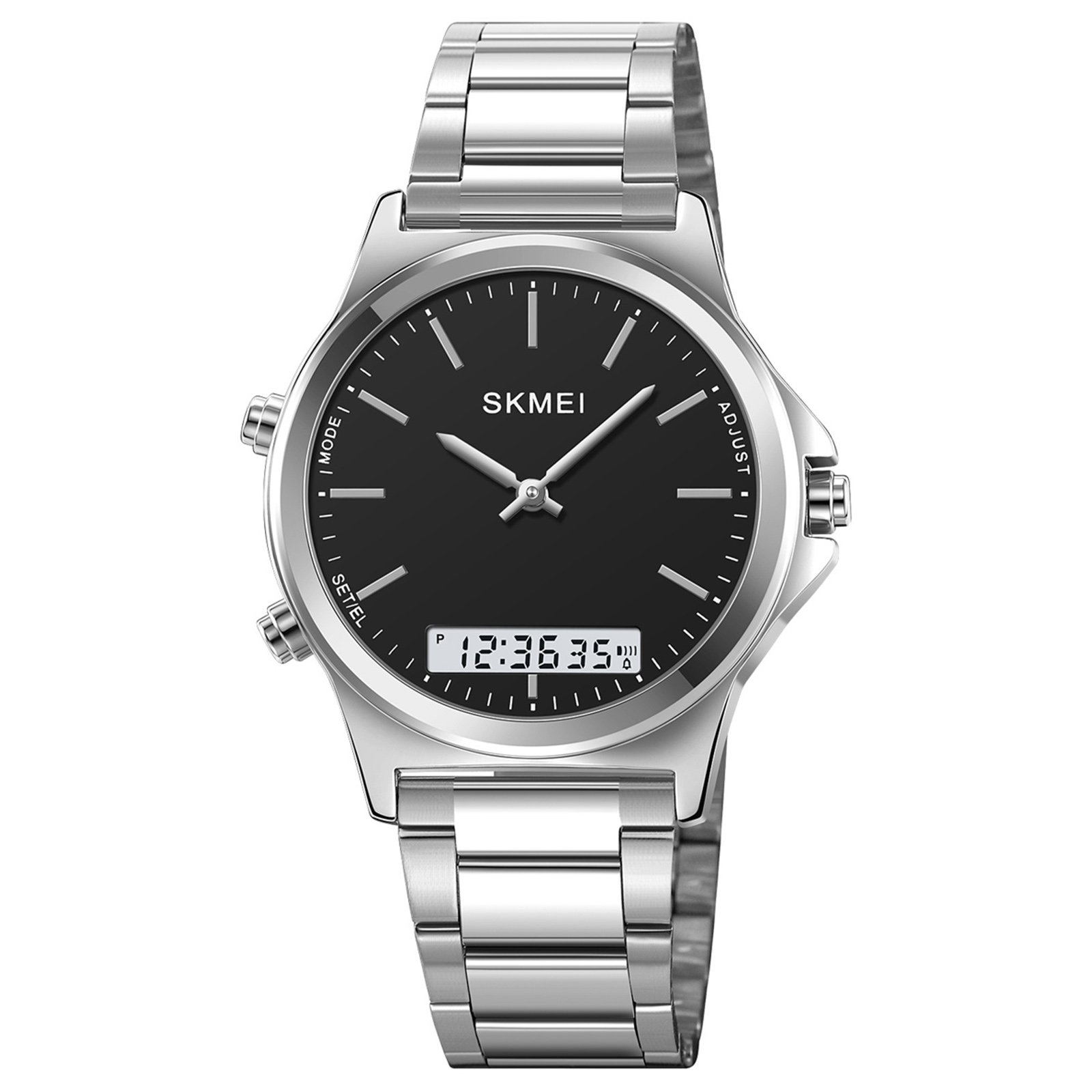 Годинник Skmei 2120SIBK Silver-Black, фото №1