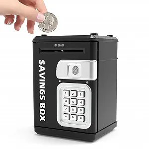 Сейф дитячий електронний ATM з кодом та відбитком пальця - Фото 1