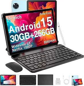 Планшет 11" DOOGEE U11 Pro 6+24/256GB 8 ядер Android 15 8580 mAh Чорно - блакитний - Фото 1