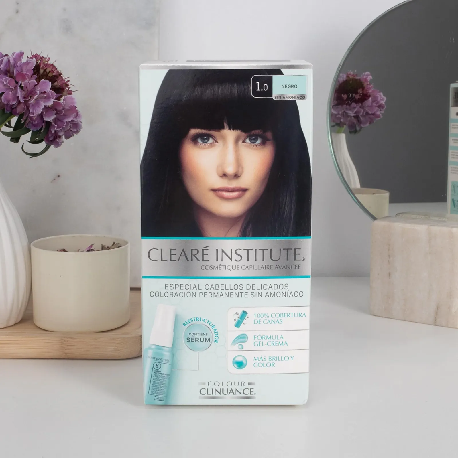 Фарба для волосся Clinuance Delicate Permanent Ammonia Free More Shine Intense Colour 100% Coverage 1.0 Чорний, 3 упаковки, фото №6 Фарба для волосся Clinuance Delicate Permanent Ammonia Free More Shine Intense Colour 100% Coverage 1.0 Чорний, 3 упаковки, фото №6