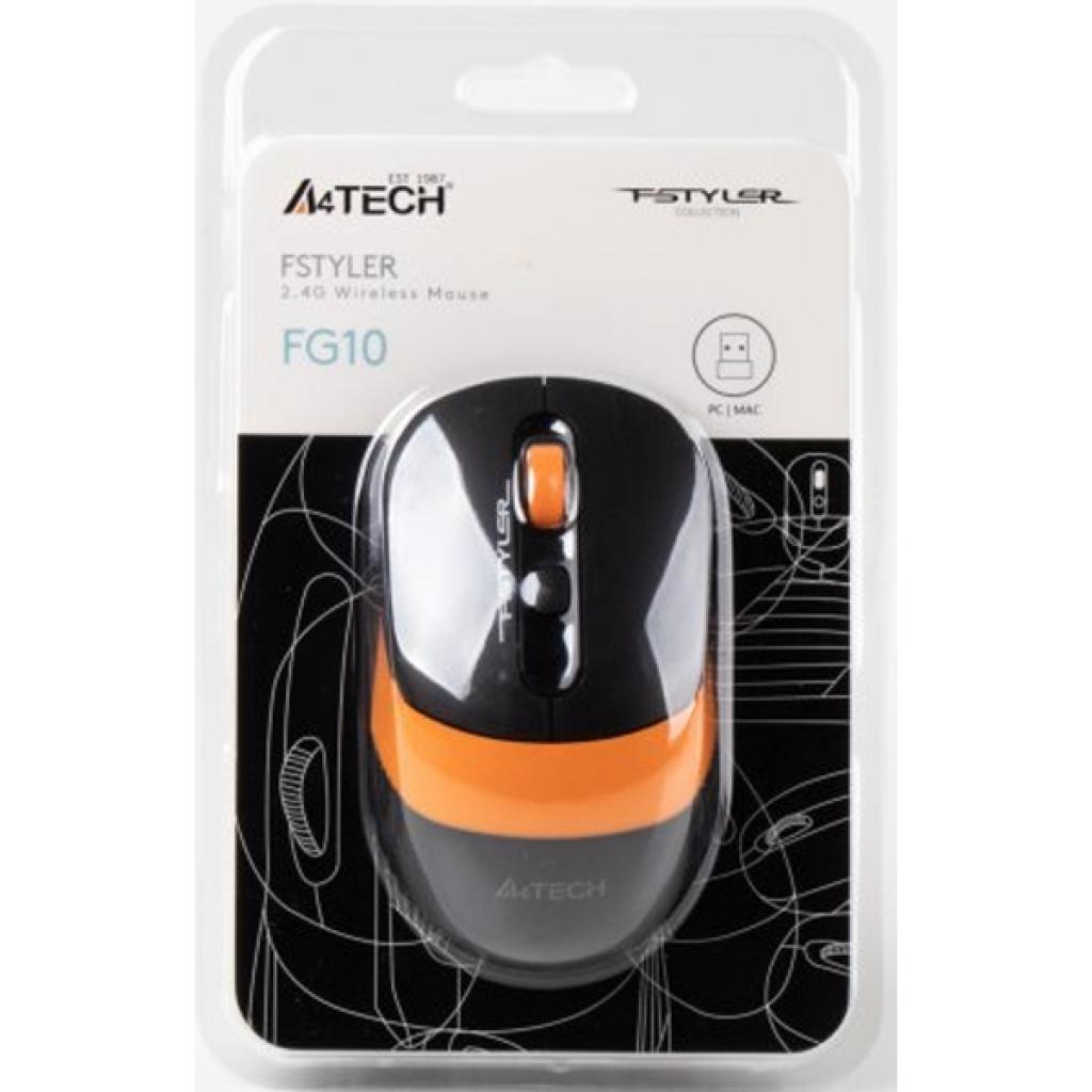 Компьютерная мышь A4Tech FG10 Orange, фото №2