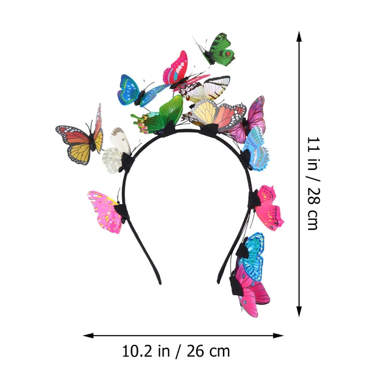 Обруч-шляпка Ling & Bai с бабочкой, фото №6