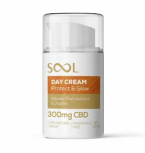 Купити Крем для обличчя SOOL Tag Protect & Glow з CBD, жожоба та екстрактом сливи какаду 300 мг 50 мл - Фото 1 Крем для обличчя SOOL Tag Protect & Glow з CBD, жожоба та екстрактом сливи какаду 300 мг 50 мл - Фото 1