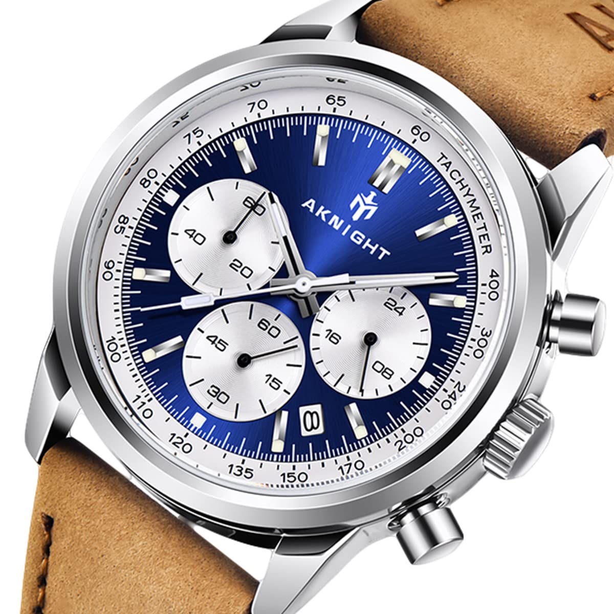 Годинник AKNIGHT Chronograph Нержавіюча Сталь Водонепроникний Аналоговий Кварцовий Чоловічий, фото №2 Годинник AKNIGHT Chronograph Нержавіюча Сталь Водонепроникний Аналоговий Кварцовий Чоловічий, фото №2