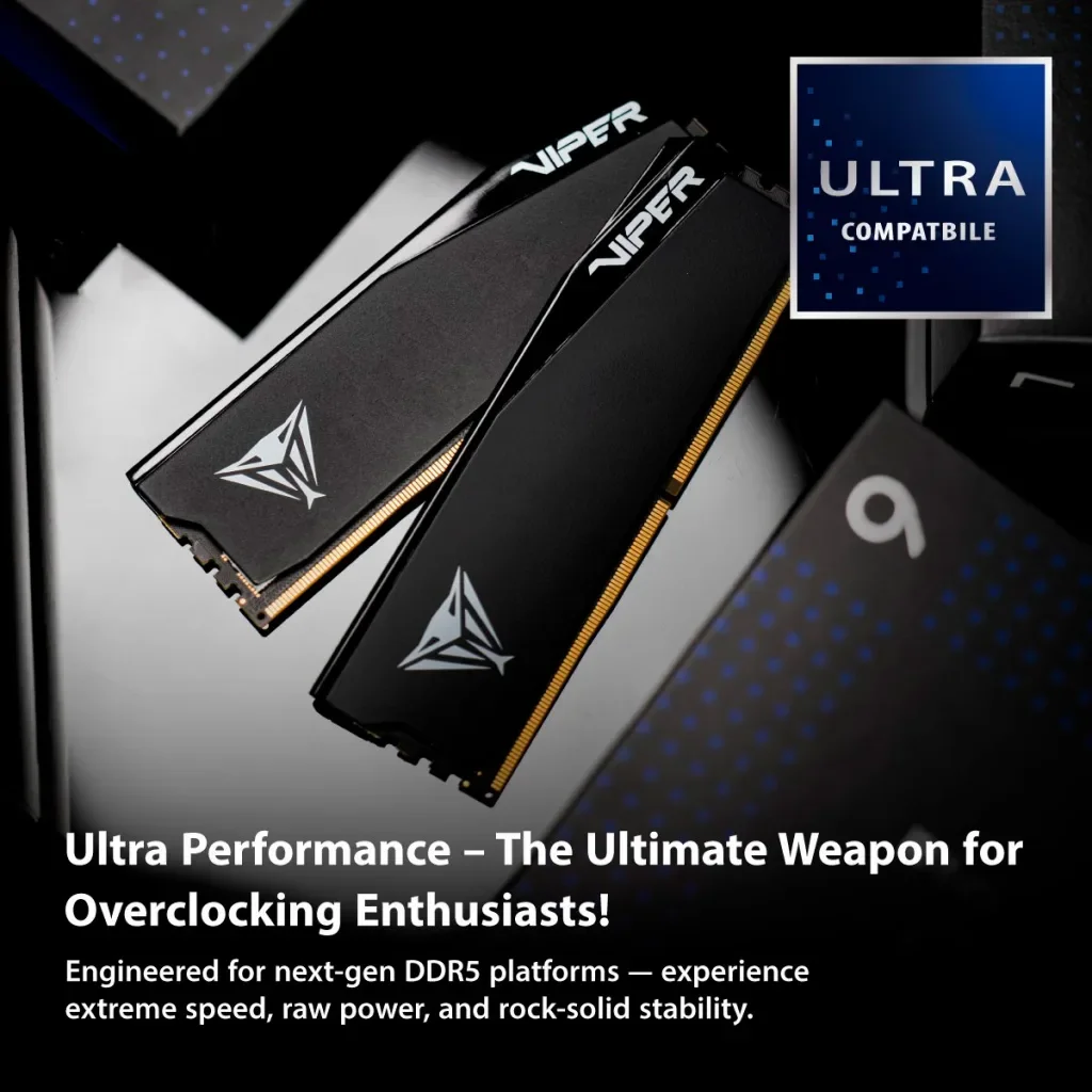 Модуль памяти для компьютера DDR5 32GB (2x16GB) 6400 MHz Viper Elite 5 Ultra RGB Patriot (VEUR532G6432K), фото №6 Модуль памяти для компьютера DDR5 32GB (2x16GB) 6400 MHz Viper Elite 5 Ultra RGB Patriot (VEUR532G6432K), фото №6