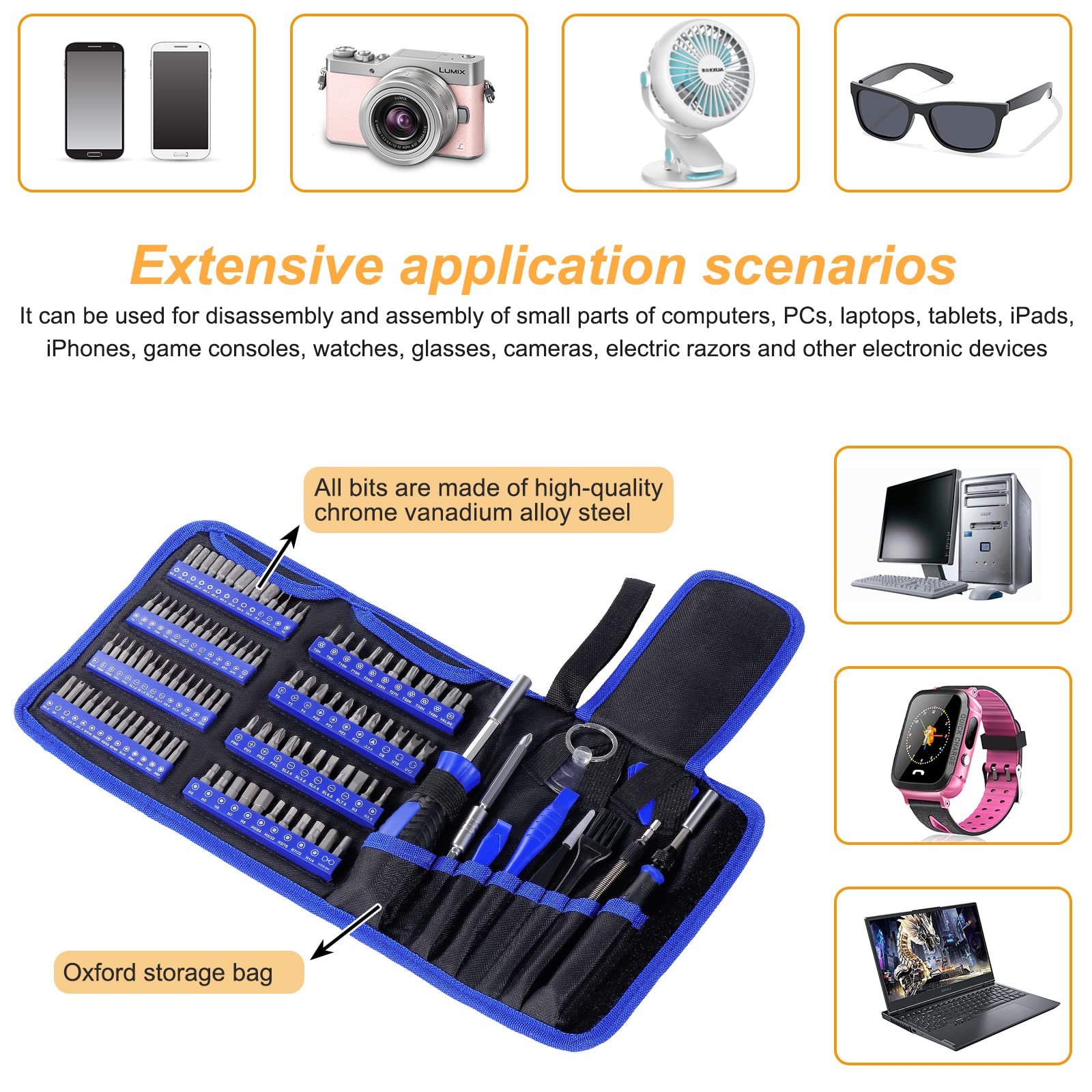 Набір викруток Gueenky 118 в 1 Precision Mechanic Магнітний, фото №6