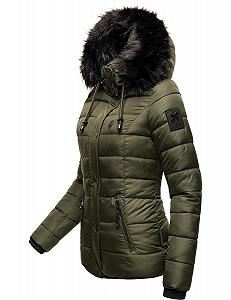 Жіноча зимова куртка Navahoo, стьобана куртка зі знімним коміром зі штучного хутра Zuckerbiene synthetic.ua - Фото 1