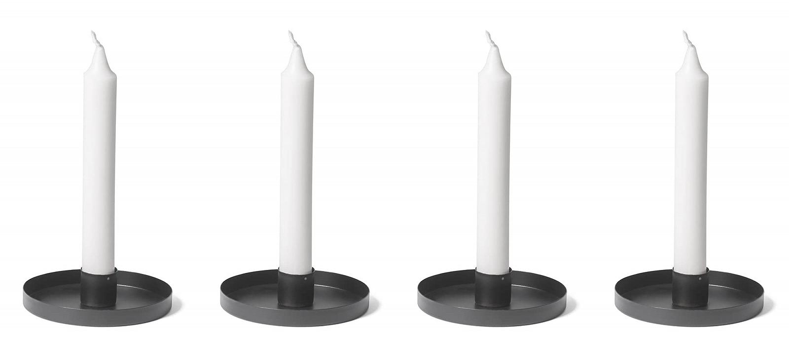 Тримач свічок Novaliv Набір 2 шт Металеві Діаметр 11 см Чорний, фото №2 Тримач свічок Novaliv Набір 2 шт Металеві Діаметр 11 см Чорний, фото №2