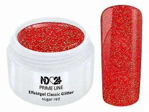 Гель-лак Prime Line Glitter Sugar Red Glitter Colour Gel Effect Красный, 5 мл - Фото 1