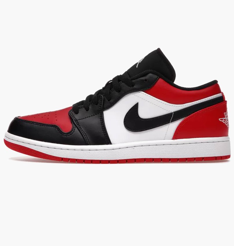Кросівки Jordan 1 Low Bred Toe 45, фото №1