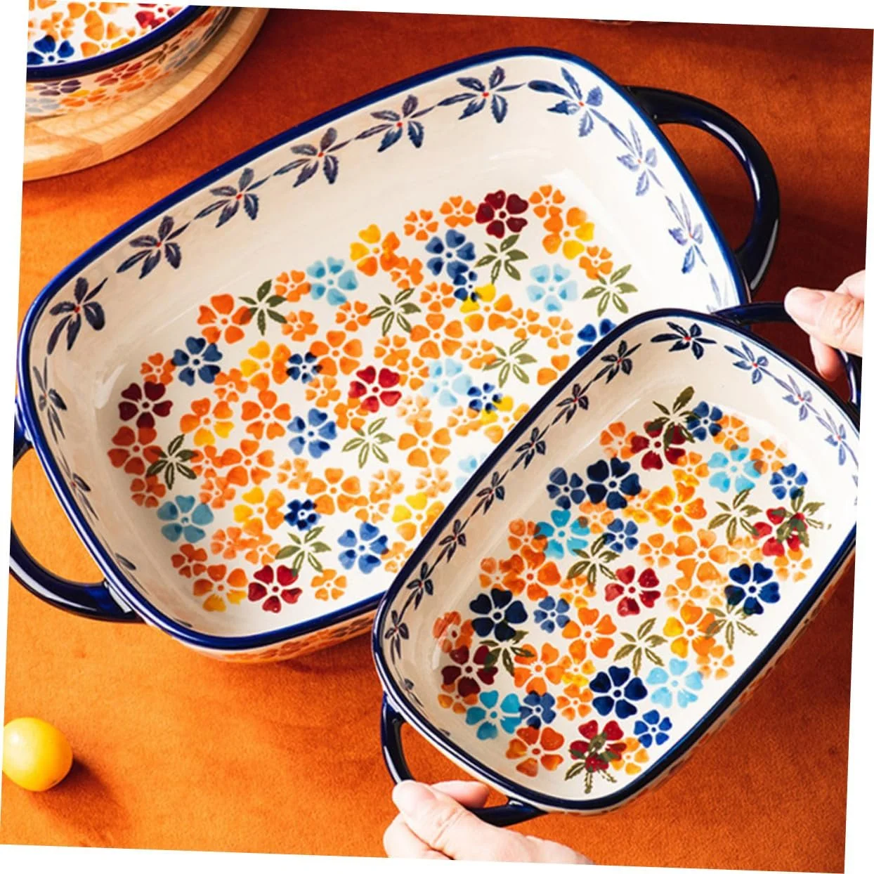 Форма для выпекания iplusmile керамическая с гладкой поверхностью и двухсторонними ручками, фото №6 Форма для выпекания iplusmile керамическая с гладкой поверхностью и двухсторонними ручками, фото №6