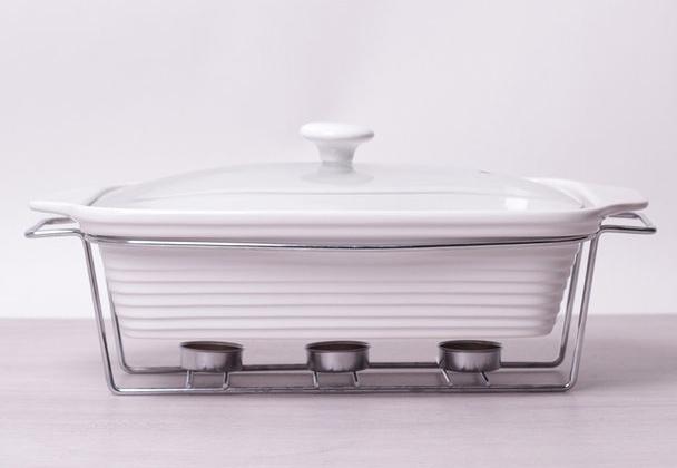 Марміт Kamille Food Warmer керамічна форма 3л 38см з підігрівом, фото №5