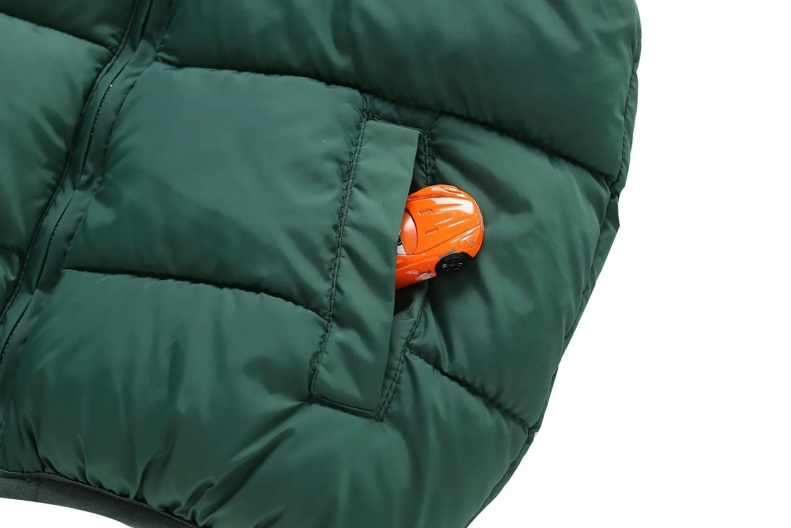 Жилет стьобаний дитячий однотонний, фото №5