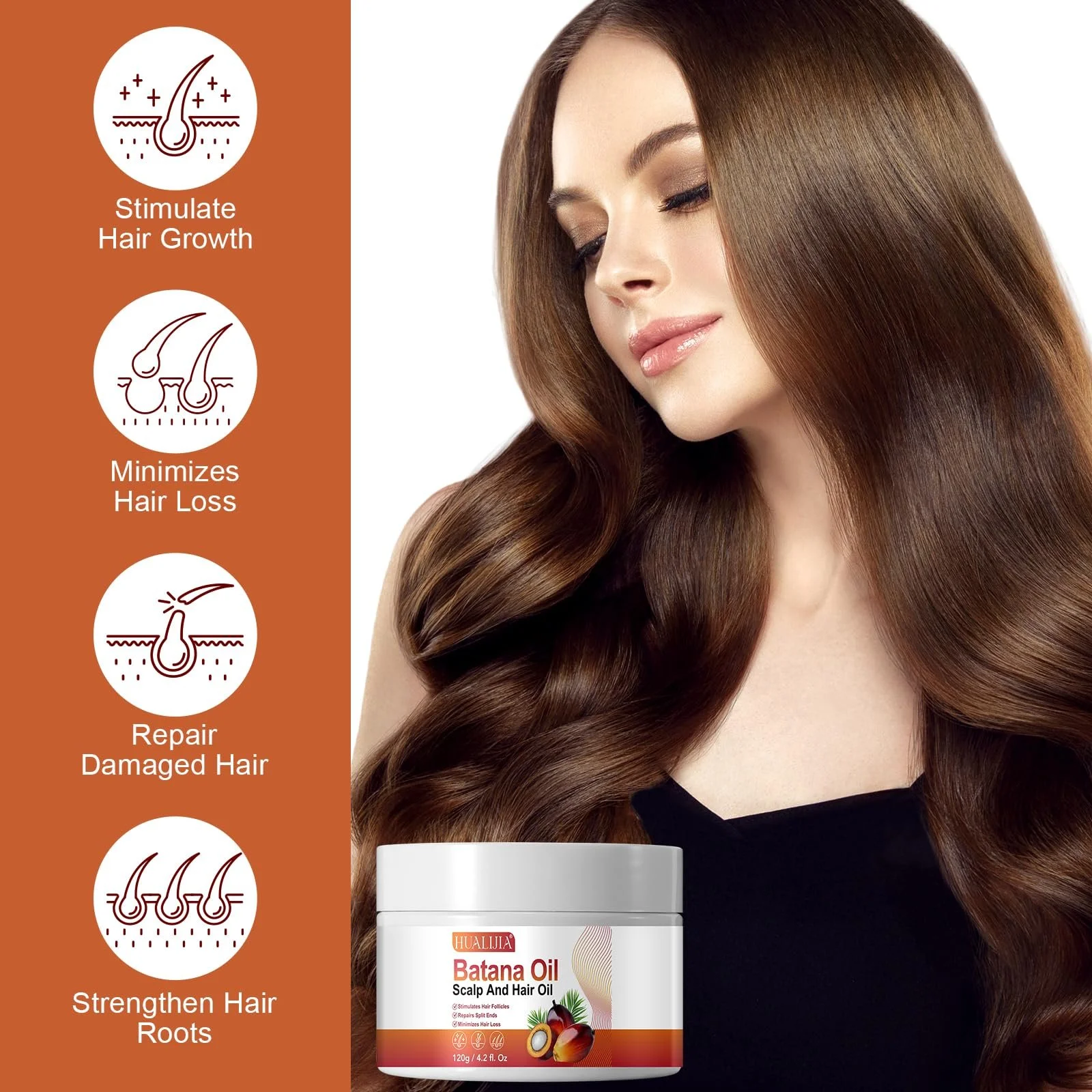 Олія Batana холодного віджиму, 2 шт, Стимулює ріст волосся, фото №2