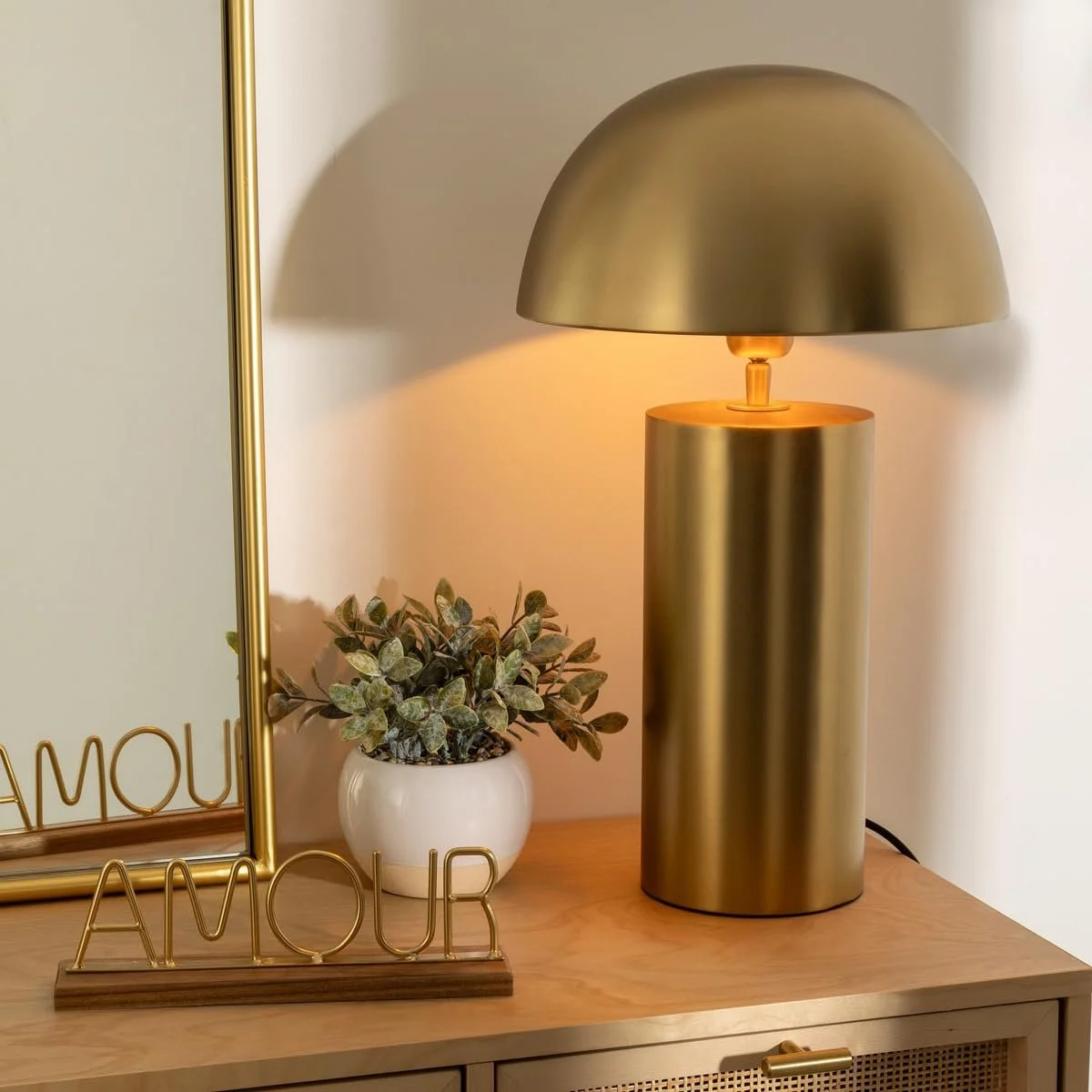 Настільна лампа Atmosphera Champi Metal 50 см Gold, фото №5