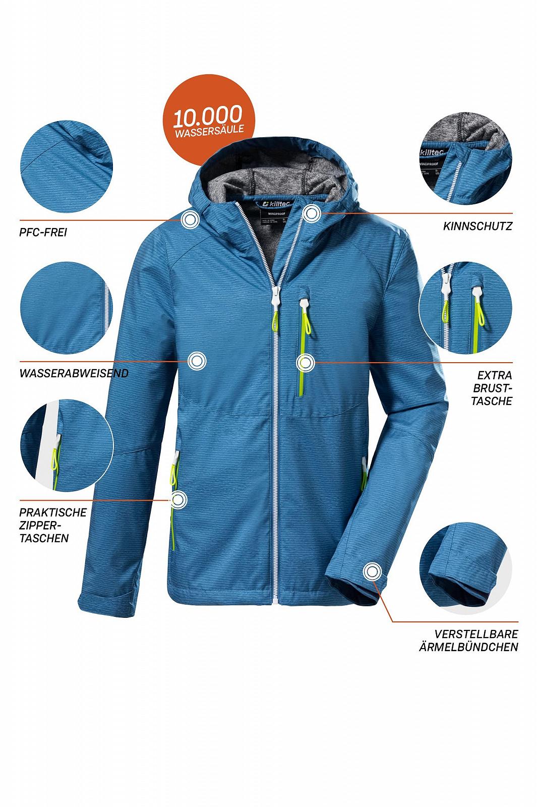 Софтшел куртка Killtec Kos 61 Bys Sftshll Jckt з капюшоном, фото №3 Софтшел куртка Killtec Kos 61 Bys Sftshll Jckt з капюшоном, фото №3