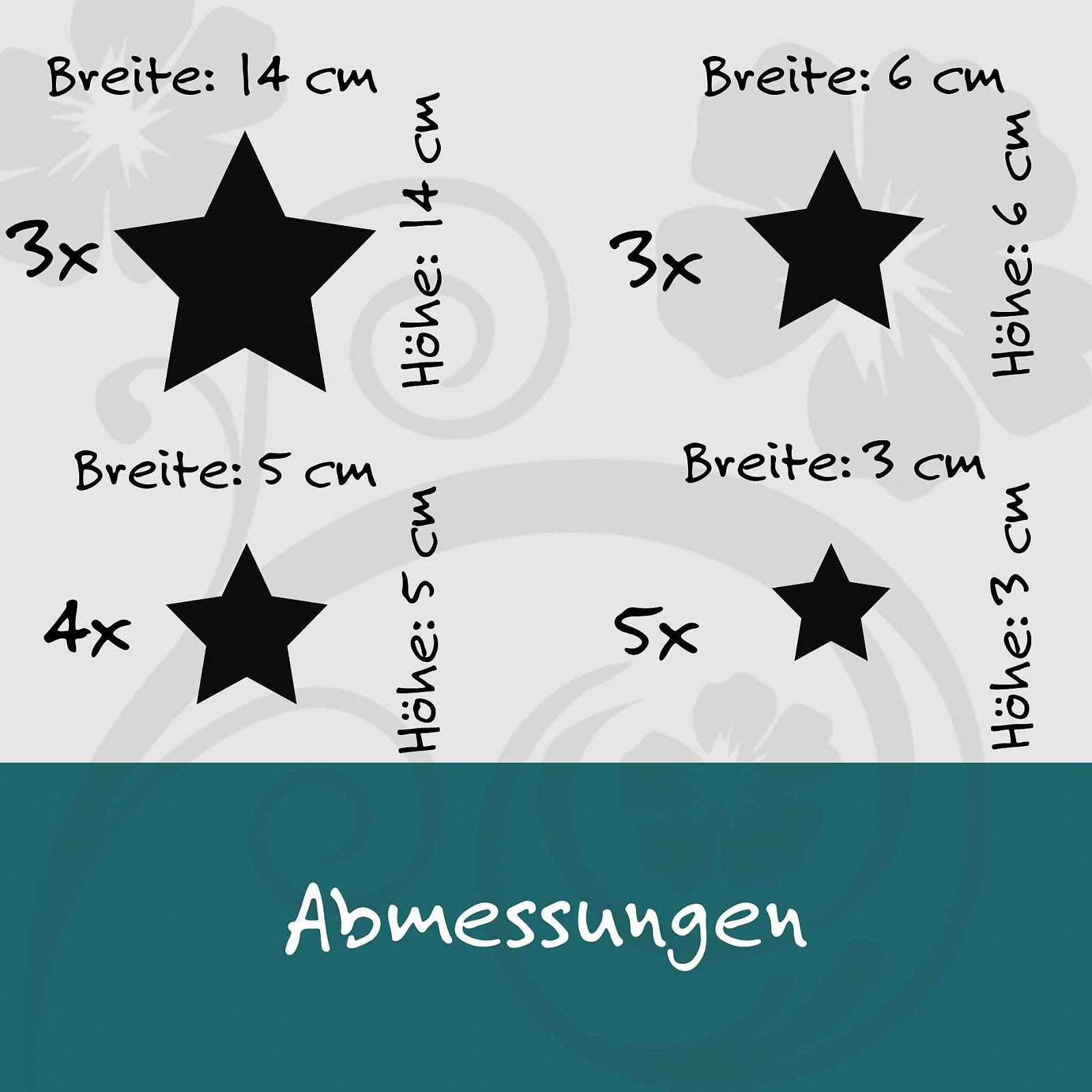 Наклейка на стіну Klebe-Drauf 18 зірок для вітальні спальні дитячої ванної декоративна, фото №3