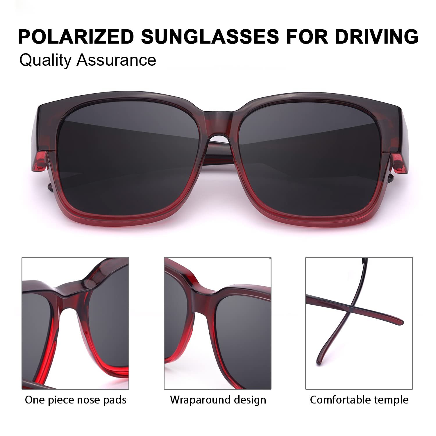 Солнцезащитные очки SIPHEW Over-sized Поляризованные Over-sized с защитой UV400, фото №5