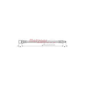 Тормозной шланг METZGER 4111379 ALFA ROMEO FIAT передний мост слева - Фото 1