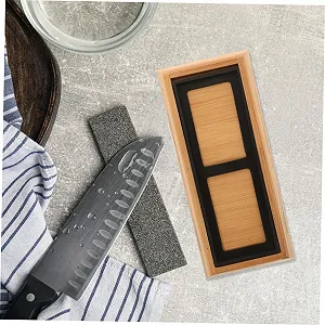 Держатель для точильного камня NUOBESTY бамбуковый 4 набора цена на synthetic.ua - Фото 1 Держатель для точильного камня NUOBESTY бамбуковый 4 набора synthetic.ua - Фото 1