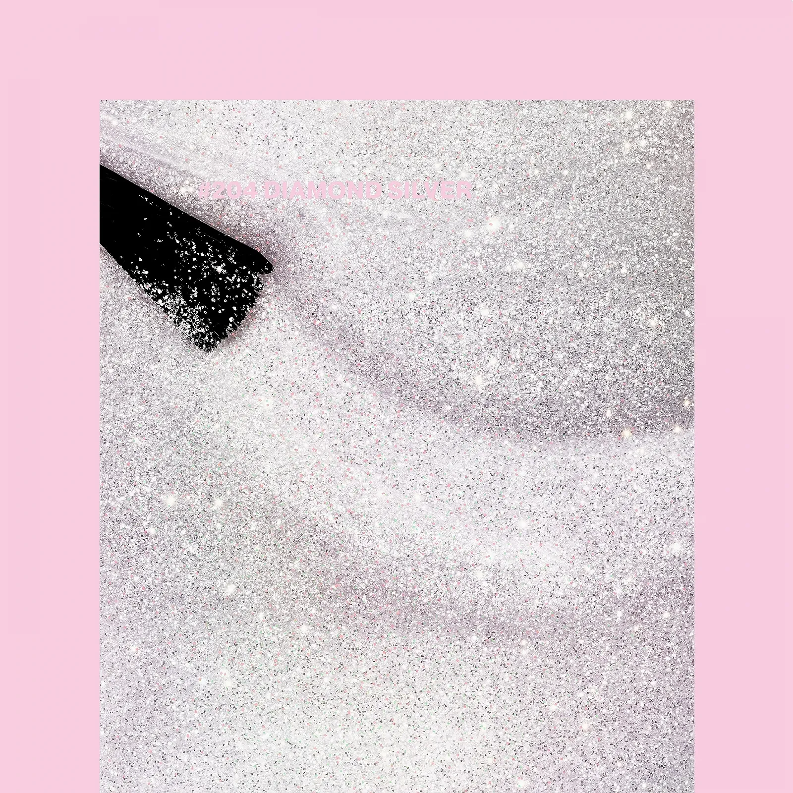 Гель-лак Pink Gellac 204 Diamond Silver, серебряный, 15 мл, фото №2