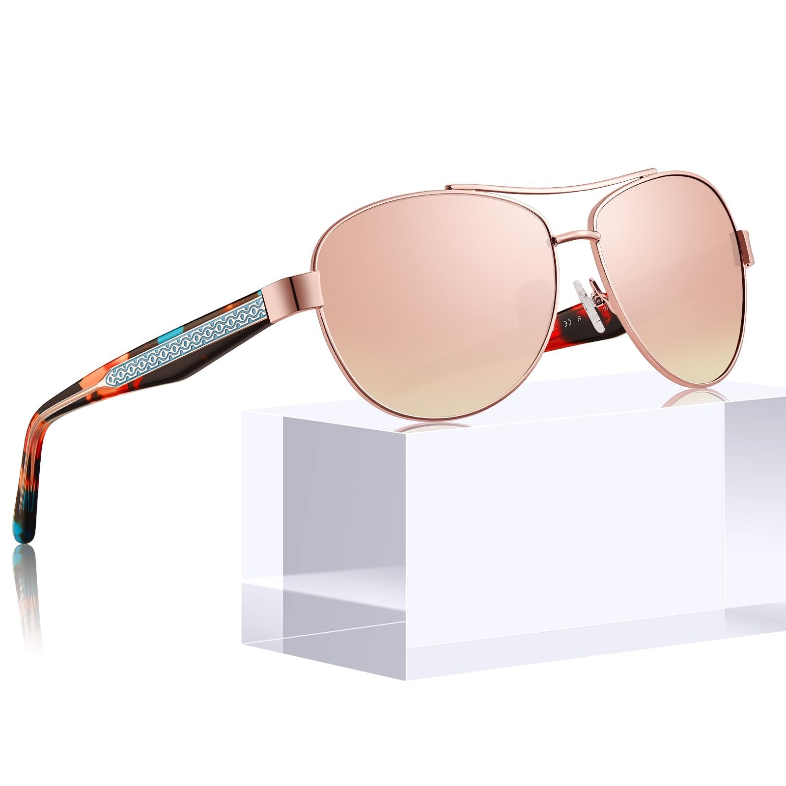 Сонцезахисні окуляри Авіатор CARFIA Поляризовані UV400 Ретро Вінтаж Стильні для жінок, фото №9 Сонцезахисні окуляри Авіатор CARFIA Поляризовані UV400 Ретро Вінтаж Стильні для жінок, фото №9