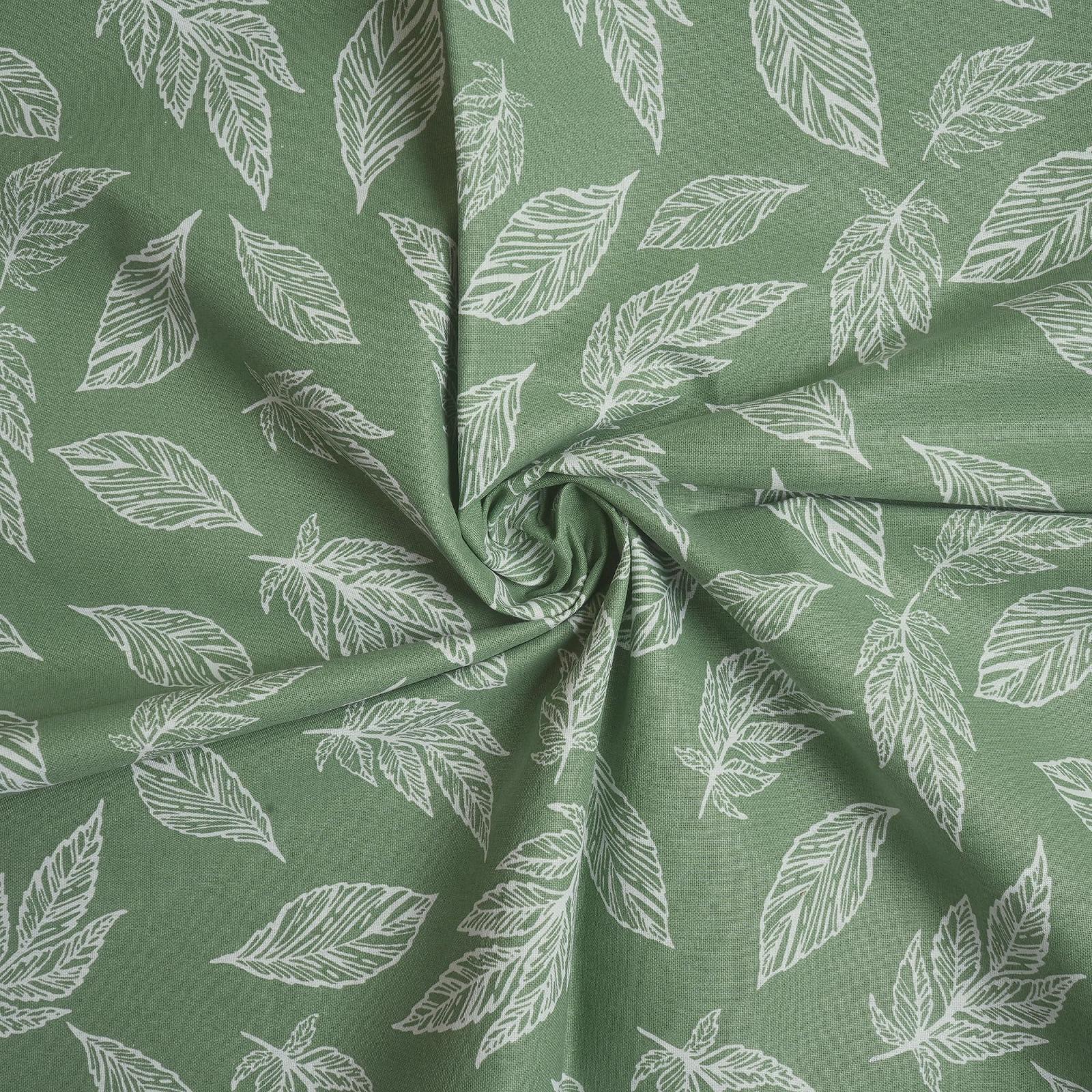 Скатерть Encasa XO Large Leaves 140 x 180 см Зеленая, фото №5