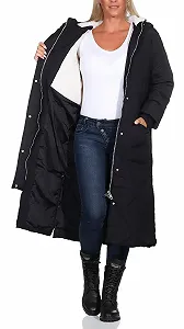 Жіноче стьобане пальто Hailys стьобана парка Ma44lin з капюшоном synthetic.ua - Фото 1