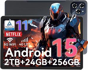 Планшет 11" Full HD TABWEE W90 (8+16)/256Gb 4G 2-SIM 8 ядер Android 15 8000 mAh Чорний - Фото 1