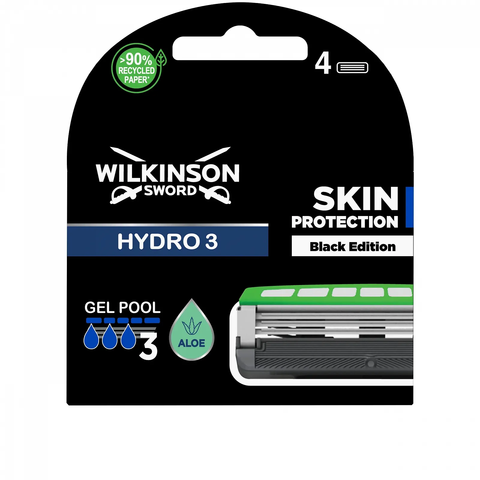 Бритва Wilkinson Sword Hydro 3 Black Edition, фото №1