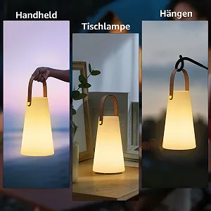 Настольные светодиодные лампы MALUX Набор 2 шт., аккумуляторные, 8 цветов, диммируемые, беспроводные, пульт ДУ, IP44 synthetic.ua - Фото 1